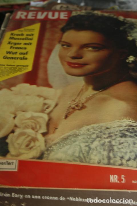 Coleccionismo de Revistas y Peri&oacute;dicos: REVISTA ALEMANA REVUE ROMY SCHNEIDER 1955