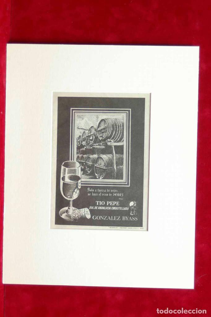 Coleccionismo de Revistas y Peri&oacute;dicos: PUBLICIDAD REVISTA READERS DIGEST A&Ntilde;OS 50﻿ Tio Pepe montaje passepartout