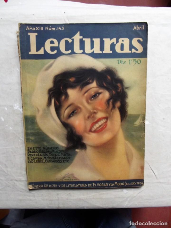 Collezionismo di Riviste e Giornali: REVISTA LECTURAS N&ordm; 143 ABRIL 1933