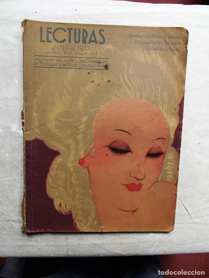 Collezionismo di Riviste e Giornali: REVISTA LECTURAS N&ordm; 145 JUNIO 1933