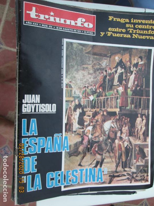 Coleccionismo de revistas y peri&oacute;dicos: TRIUNFO REVISTA N&ordm; 674 - 30-1975 - LA ESPA&Ntilde;A DE LA CELESTINA . JUAN GOYTISOLO