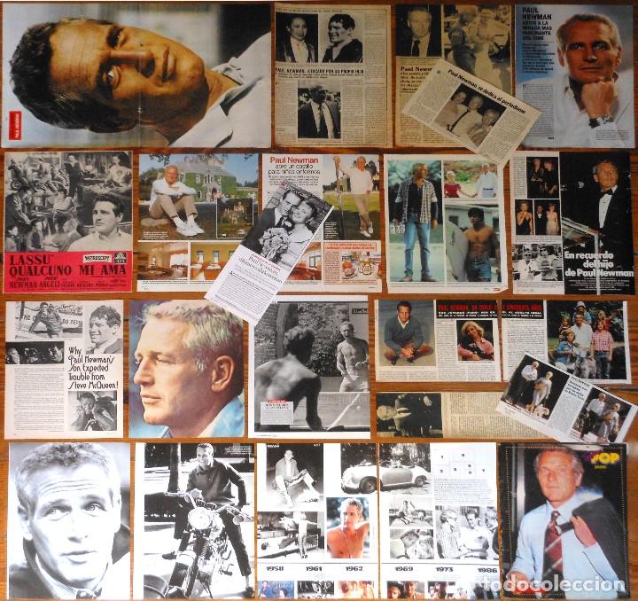 Coleccionismo de Revistas y Peri&oacute;dicos: PAUL NEWMAN lote prensa spain clippings 1950s/2000s magazine articles photos cinema actor