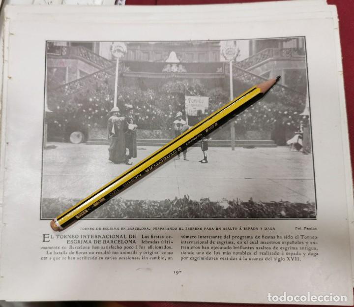 Coleccionismo de Revistas y Peri&oacute;dicos: BARCELONA,1905, TORNEO DE ESGRIMA, 200X165MM