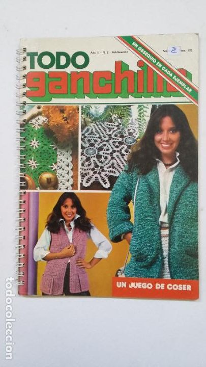 Coleccionismo de Revistas y Peri&oacute;dicos: Todo ganchillo. A&ntilde;o II, n&ordm; 2. UN JUEGO DE COSER. TDK203
