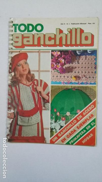 Coleccionismo de Revistas y Peri&oacute;dicos: Todo ganchillo. A&ntilde;o II. n&ordm; 3. PRIMAVERA EN EL HOGAR. TDK203