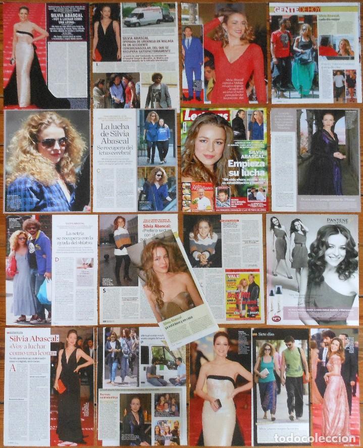 Coleccionismo de revistas y peri&oacute;dicos: SILVIA ABASCAL lote prensa 1990s/10s sexy fotos actress magazine clippings actriz cine espa&ntilde;ol