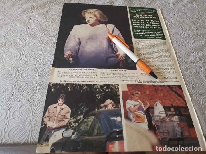 Coleccionismo de revistas y peri&oacute;dicos: LISA MARIE PRESLEY HIJA ELVIS PRESLEY POCOS D&Iacute;AS DEL NACINIENTO DE SU HIJA RECORTE REVISTA 1989