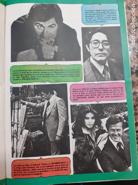 Coleccionismo de Revistas y Peri&oacute;dicos: lando buzzanca alfredo amestoy roger moore barbara parkins alain delon