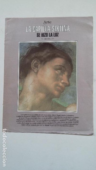 Coleccionismo de Revistas y Peri&oacute;dicos: (Sevilla) Separata ABC Blanco y Negro LA CAPILLA SIXTINA SE HIZO LA LUZ. Julian Gallego 1994. TDKC56