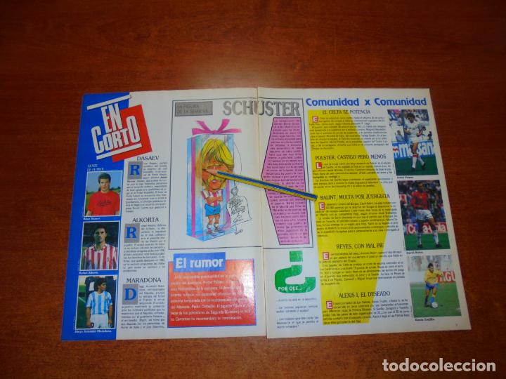 Coleccionismo de Revistas y Peri&oacute;dicos: CLIPPING 1991: SCHUSTER- DASAEV- ALKORTA- MARADONA- POLSTER- GAVRIL BALINT- ALEXIS TRILLO