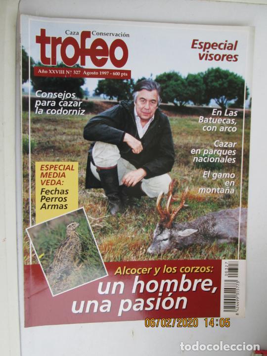 Coleccionismo de Revistas y Peri&oacute;dicos: REVISTA TROFEO CAZA CONSERVACI&Oacute;N - N&ordm; 327 - AGOSTO 1997 - CONSEJOS CAZA CODORNIZ, LAS BATUECAS ...