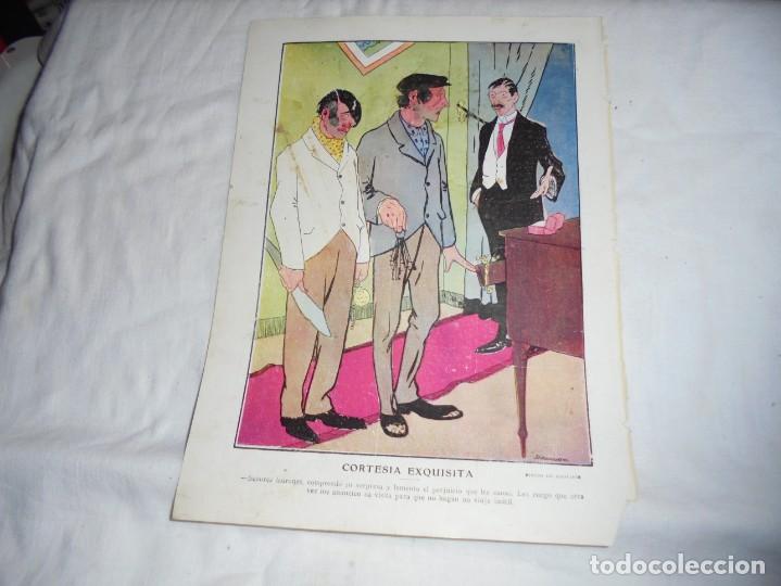 Coleccionismo de Revistas y Peri&oacute;dicos: CORTESIA EXQUISITA DIBUJO DE MANCHON HOJA DE REVISTA BLANCO Y NEGRO 1912