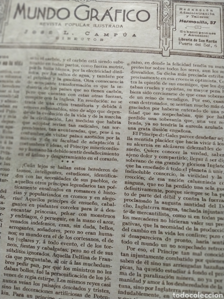 Coleccionismo de Revistas y Peri&oacute;dicos: Mundo Gr&aacute;fico revista popular ilustrada N&uacute;m 904 febrero 1929