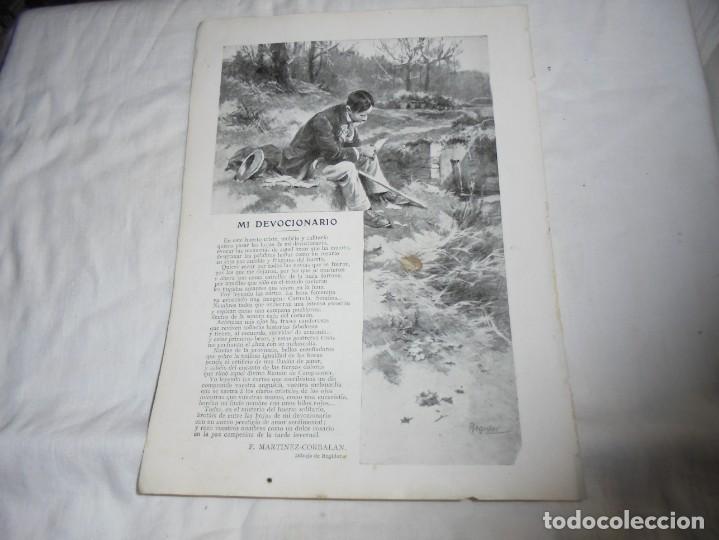 Coleccionismo de Revistas y Peri&oacute;dicos: MI DEVOCIONARIO POR F.MARTINEZ CORBALAN DIBUJO REGIDOR HOJA DE REVISTA BLANCO Y NEGRO 1912