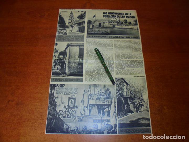 Coleccionismo de Revistas y Peri&oacute;dicos: RETAL 1965: LOS MENORQUINES EN LA POBLACI&Oacute;N DE SAN AGUST&Iacute;N, FLORIDA, ESTADOS UNIDOS.