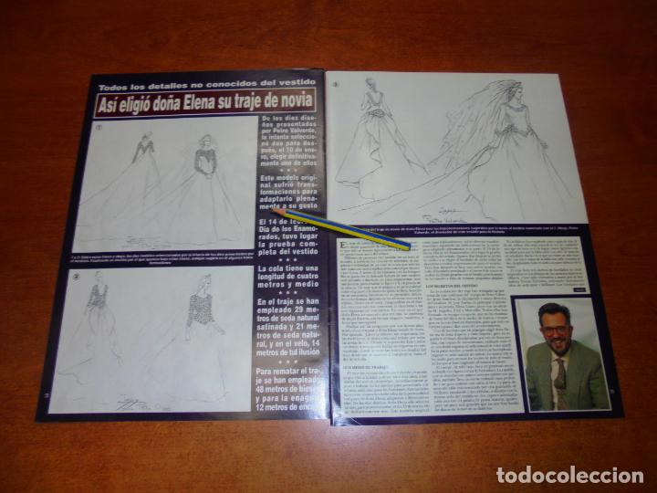 Collezionismo di Riviste e Giornali: CLIPPING 1995: VESTIDO DE NOVIA INFANTA ELENA
