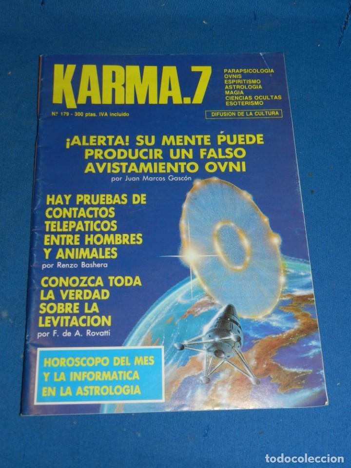 Coleccionismo de Revistas y Peri&oacute;dicos: (MF) REVISTA KARMA 7 PARAPSICOLOG&Iacute;A, OCULTISMO, OVNIS N.179 1987 SU MENTE PUEDE PRODUCIR FALSO OVNI