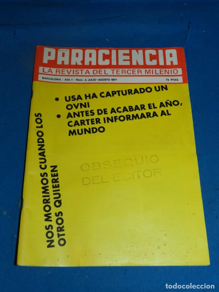 Coleccionismo de Revistas y Peri&oacute;dicos: (MF) REVISTA PARACIENCIA LA REVISTA DEL TERCER MILENIO A&Ntilde;O I NUM 3 1977 - USA CAPTURA UN OVNI