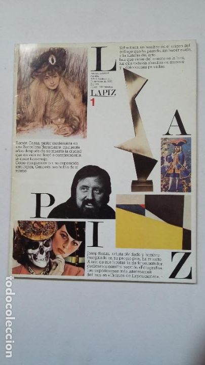 Coleccionismo de Revistas y Peri&oacute;dicos: LAPIZ REVISTA MENSUAL DE ARTE N&ordm; 1. A&Ntilde;O I. DICIEMBRE 1982. RAMON CASAS SCHWITTERS JOSEP RENAU TDKC59
