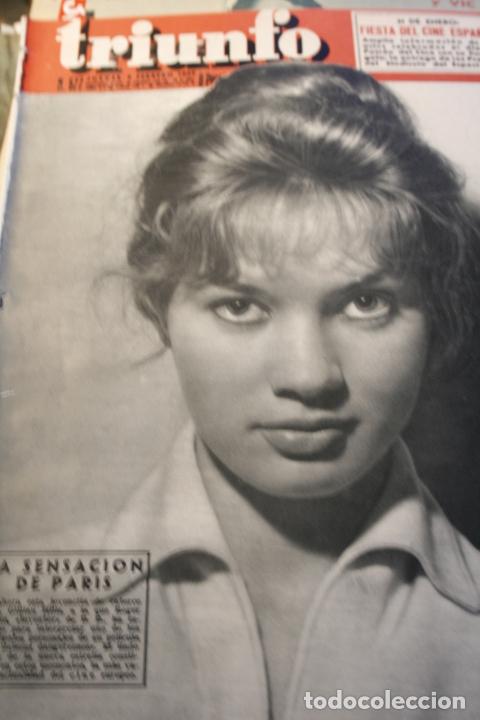 Coleccionismo de Revistas y Peri&oacute;dicos: REVISTA TRIUNFO N&ordm; 677 GILLIAN HILLS SARA MONTIEL JOSELITO 1959