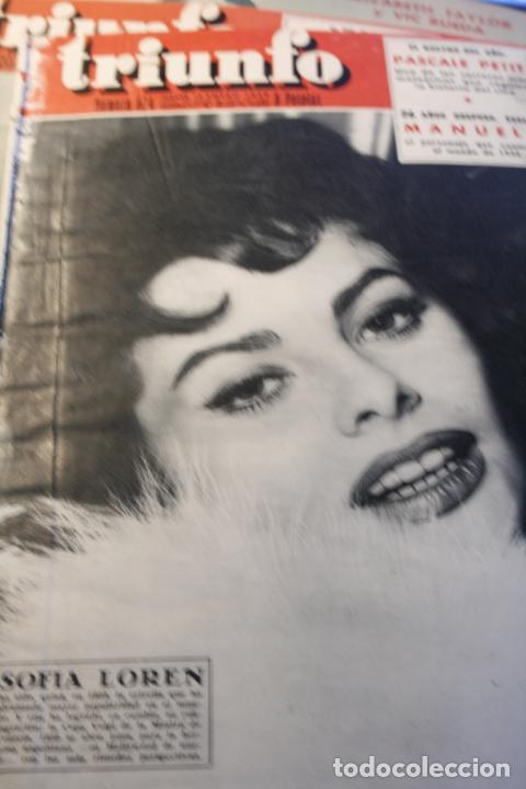 Coleccionismo de Revistas y Peri&oacute;dicos: REVISTA TRIUNFO N&ordm; 674 SOFIA LOREN GIOVANNA RALLI AMELIA BENCE 1959