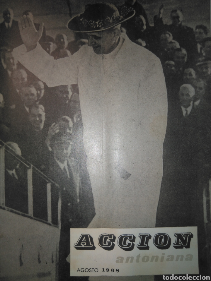 Coleccionismo de Revistas y Peri&oacute;dicos: ACCION ANTONIANA, AGOSTO 1968. PAPA PABLO VI- FRANCISCANOS- SAN ANTONIO PADUA