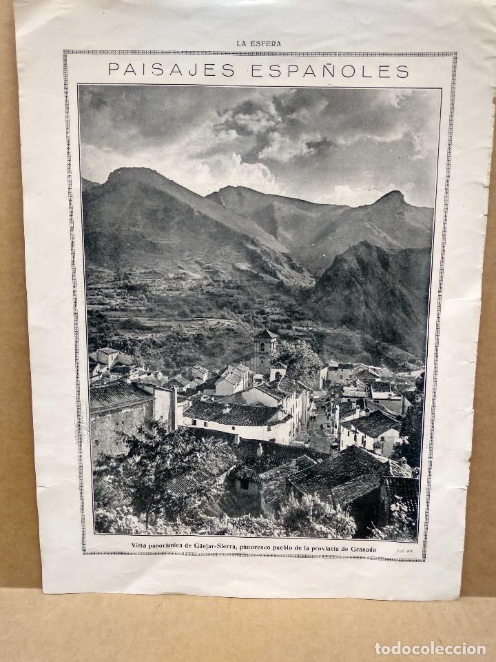 Coleccionismo de revistas y peri&oacute;dicos: Guejar Sierra en Granada fotografia Revista La Esfera