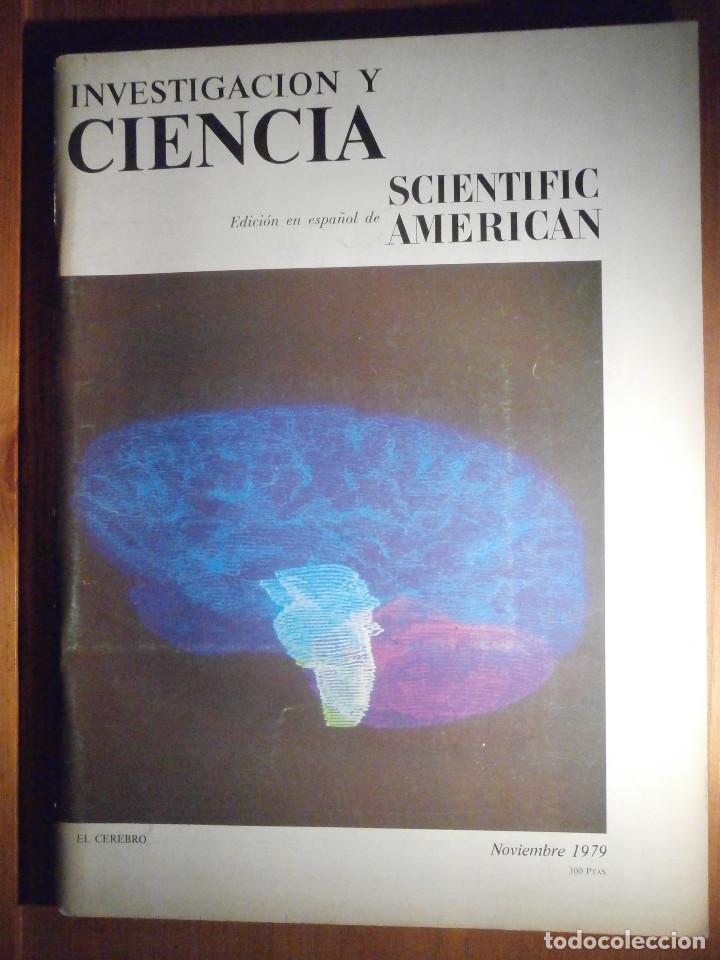 Colecionismo de Revistas e Jornais: INVESTIGACI&Oacute;N Y CIENCIA - SCIENTIFIC AM&Eacute;RICAN - EL CEREBRO - Noviembre 1979