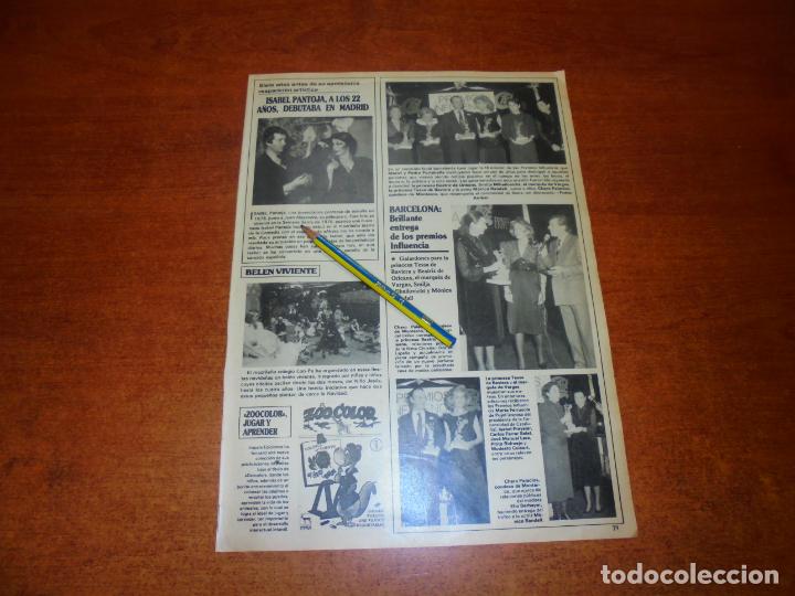 Coleccionismo de Revistas y Peri&oacute;dicos: CLIPPING 1986: ISABEL PANTOJA. BARCELONA, PREMIOS INFLUENCIA, M&Oacute;NICA RANDALL. MARQU&Eacute;S DE VARGAS