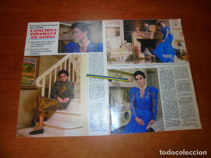 Coleccionismo de Revistas y Peri&oacute;dicos: CLIPPING 1986: CONCHITA VI&Ntilde;AMATA DE GOD&Oacute; -- JERRY HALL