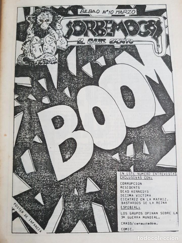 Coleccionismo de revistas y peri&oacute;dicos: Fanzine Sorbemocos - Dif&iacute;cil n&uacute;mero 10 - Movida de los 80 Vizcaya