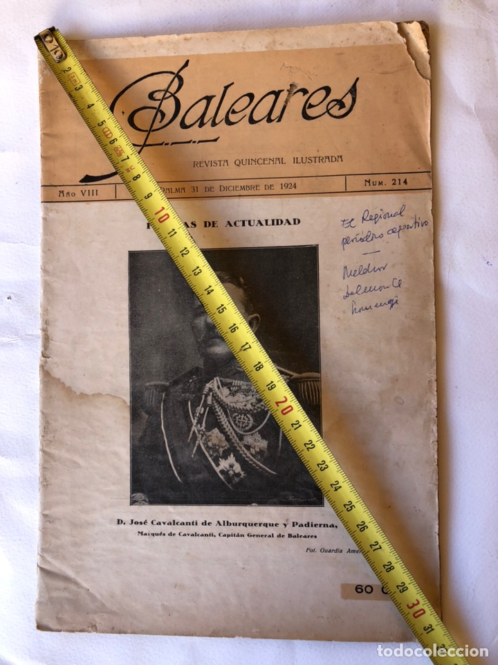 Collection Magazines and Newspapers: BALEARES REVISTA QUINCENAL ILUSTRADA N 214. 31 diciembre 1924