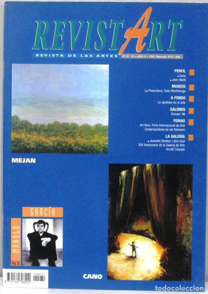 Coleccionismo de Revistas y Peri&oacute;dicos: REVISTART - REVISTA DE LAS ARTES - N&ordm; 31- 1998
