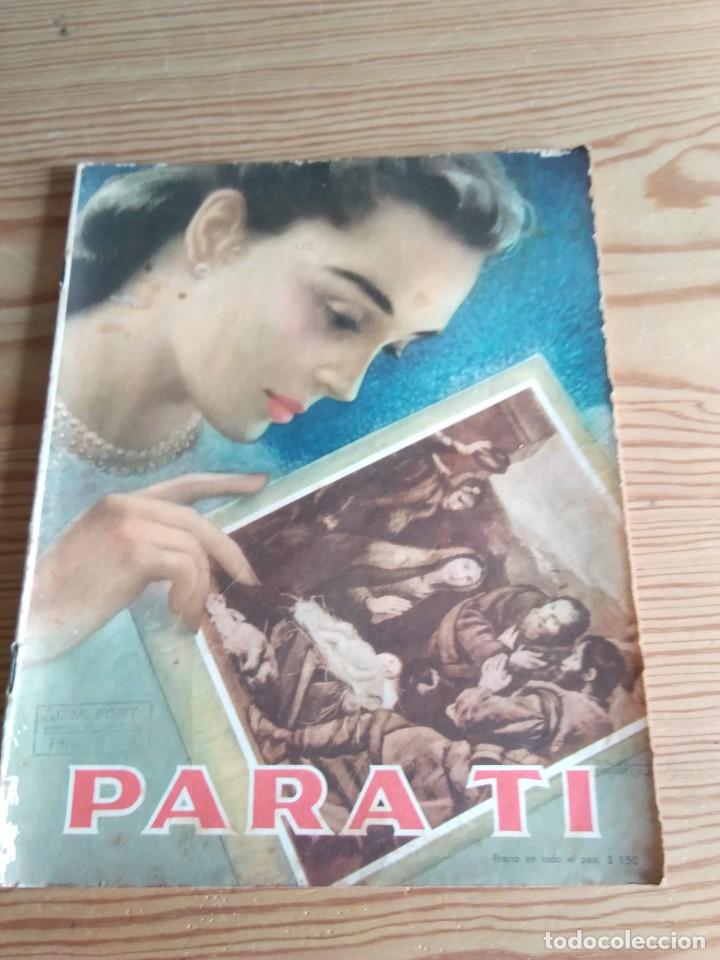 Coleccionismo de revistas y peri&oacute;dicos: Antigua revista PARA TI, 1951