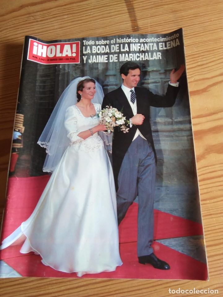Coleccionismo de revistas y peri&oacute;dicos: Revista HOLA. La boda de la infanta Elena y Jaime de Marichalar.