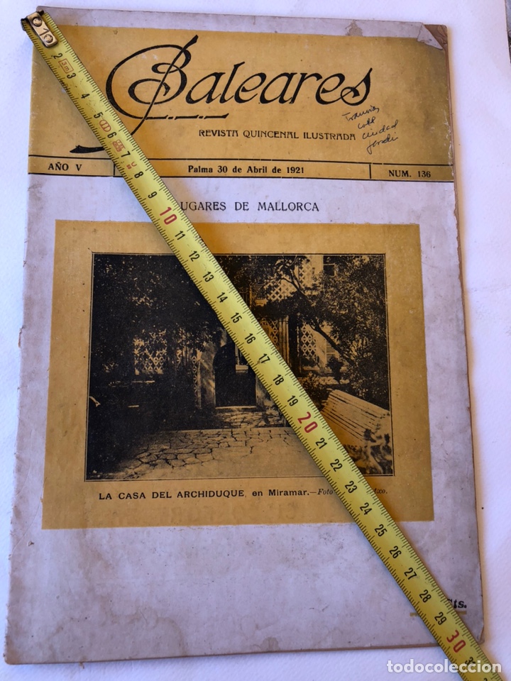 Collection Magazines and Newspapers: BALEARES REVISTA QUINCENAL ILUSTRADA N 136. 30 abril 1921.