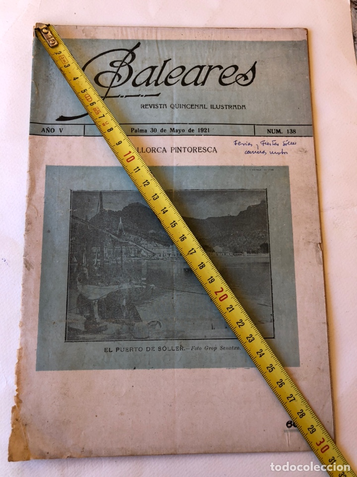 Coleccionismo de Revistas y Peri&oacute;dicos: BALEARES REVISTA QUINCENAL ILUSTRADA n 138. 30 mayo 1921.
