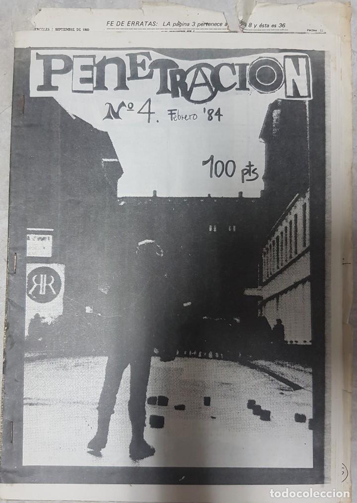Coleccionismo de revistas y peri&oacute;dicos: Fanzine Penetracion - N&deg; 4 - Raro y dif&iacute;cil - Madrid de los 80