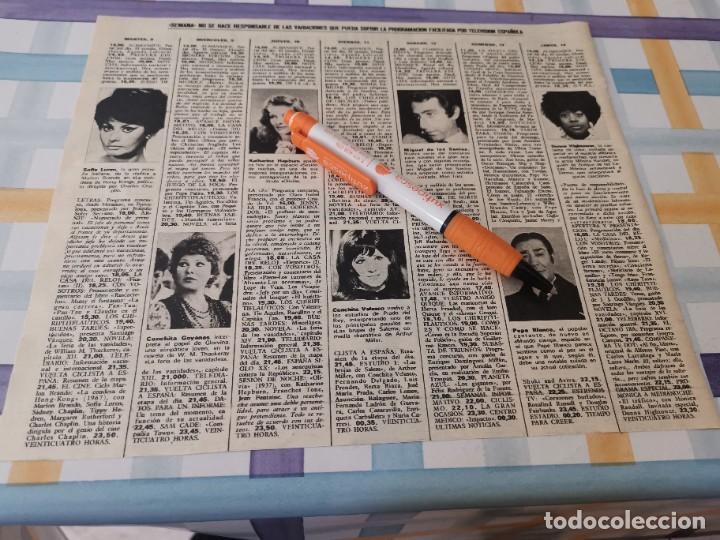 Coleccionismo de Revistas y Peri&oacute;dicos: SOF&Iacute;A LOREN, CONCHITA VELASCO,KATHARINE HEPBURN RECORTE REVISTA 1973