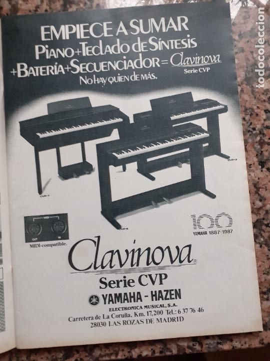 Coleccionismo de revistas y peri&oacute;dicos: ANUNCIO PIANO CLAVINOVA YAMAHA HAZEN