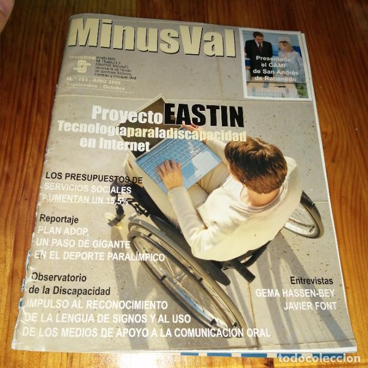 Coleccionismo de revistas y peri&oacute;dicos: Revista MINUSVAL MINUSVAL&Iacute;A N&deg; 153 a&ntilde;o 2005 proyecto Eastin
