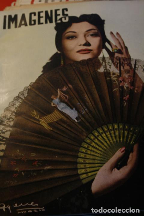 Coleccionismo de revistas y peri&oacute;dicos: REVISTA DE CINE IMAGENES ANA ESMERALDA PAQUITA RICO MARIA FELIX 1953