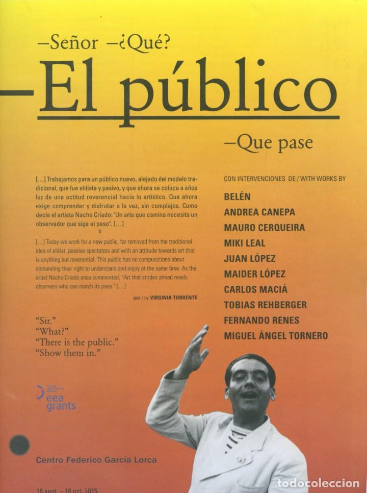 Coleccionismo de revistas y peri&oacute;dicos: EL P&Uacute;BLICO.18 sept.-18 oct.2015.PUBLICACI&Oacute;N EN ESPA&Ntilde;OL E INGL&Eacute;S. Centro Federico Garc&iacute;a Lorca.Pp. 71