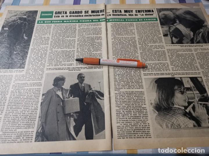 Coleccionismo de Revistas y Peri&oacute;dicos: GRETA GARBO SE MUERE ESTA MUY ENFERMA RECORTE REVISTA 1978