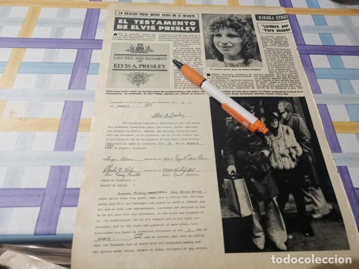 Coleccionismo de Revistas y Peri&oacute;dicos: EL TESTAMENTO DE ELVIS PRESLEY REVERSO JULIO IGLESIAS, SACRIST&Aacute;N, ANA GADE... RECORTE REVISTA 1978