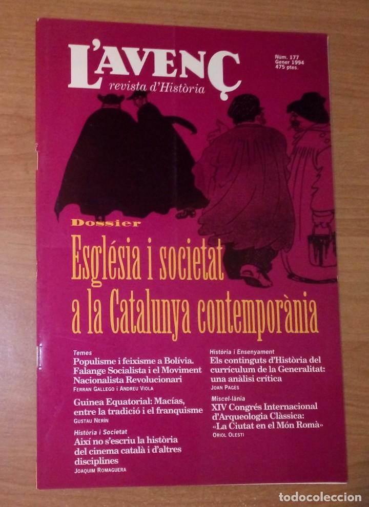 Coleccionismo de Revistas y Peri&oacute;dicos: L'AVEN&Ccedil;. REVISTA D'HIST&Ograve;RIA 177, 1994 (ESGL&Egrave;SIA I SOCIETAT A LA CATALUNYA CONTEMPOR&Agrave;NIA, BOL&Iacute;VIA)