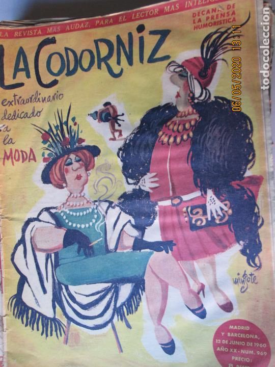 Coleccionismo de Revistas y Peri&oacute;dicos: LA CODORNIZ N&ordm; 969 - 12-06- 1960 - LA REVISTA MAS AUDAZ PARA EL LECTOR MAS INTELIGENTE -MINGOTE