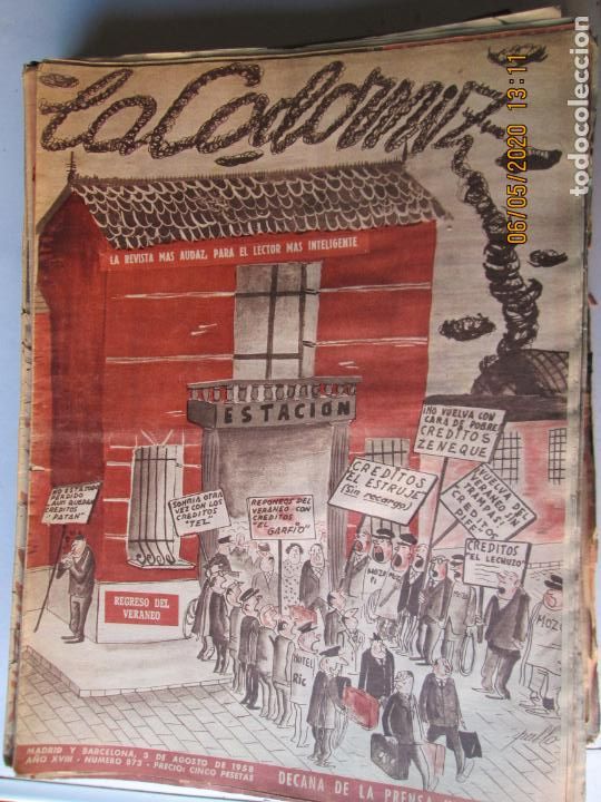 Coleccionismo de Revistas y Peri&oacute;dicos: LA CODORNIZ N&ordm; 872 -03-08-1958 - LA REVISTA MAS AUDAZ PARA EL LECTOR MAS INTELIGENTE