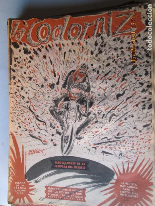 Coleccionismo de Revistas y Peri&oacute;dicos: LA CODORNIZ N&ordm; 931 - 20-09-1959 - LA REVISTA MAS AUDAZ PARA EL LECTOR MAS INTELIGENTE