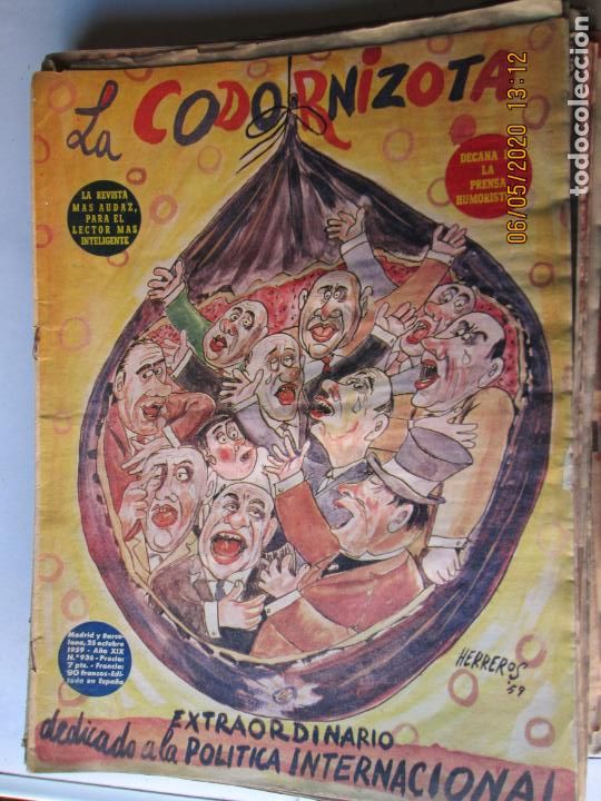 Coleccionismo de Revistas y Peri&oacute;dicos: LA CODORNIZ N&ordm; 936- 25-10-1959 - LA REVISTA MAS AUDAZ PARA EL LECTOR MAS INTELIGENTE -EXTRAORDINA